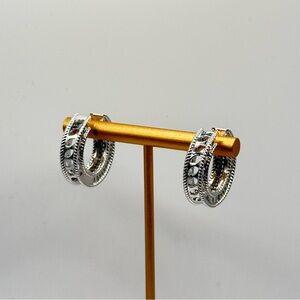 Elegant Silver Hoop Earrings